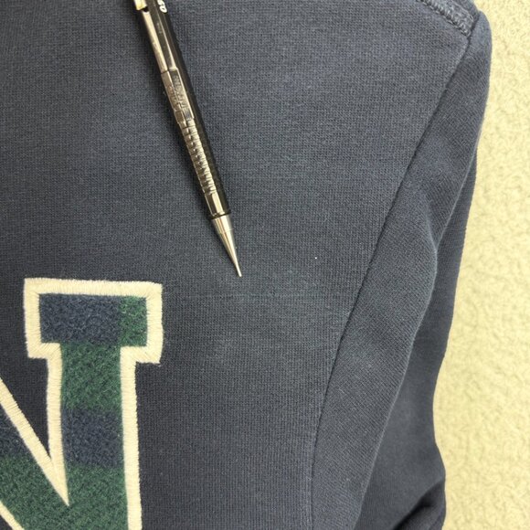 Nautica Lil Yachty Hoodie Mens Small S Navy Blue Sailing Team Fleece Sweatshirt - Picture 10 of 11